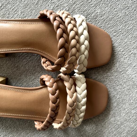 DV by Dolce Vita Tan and Cream Braided Sandals - Picture 3 of 4